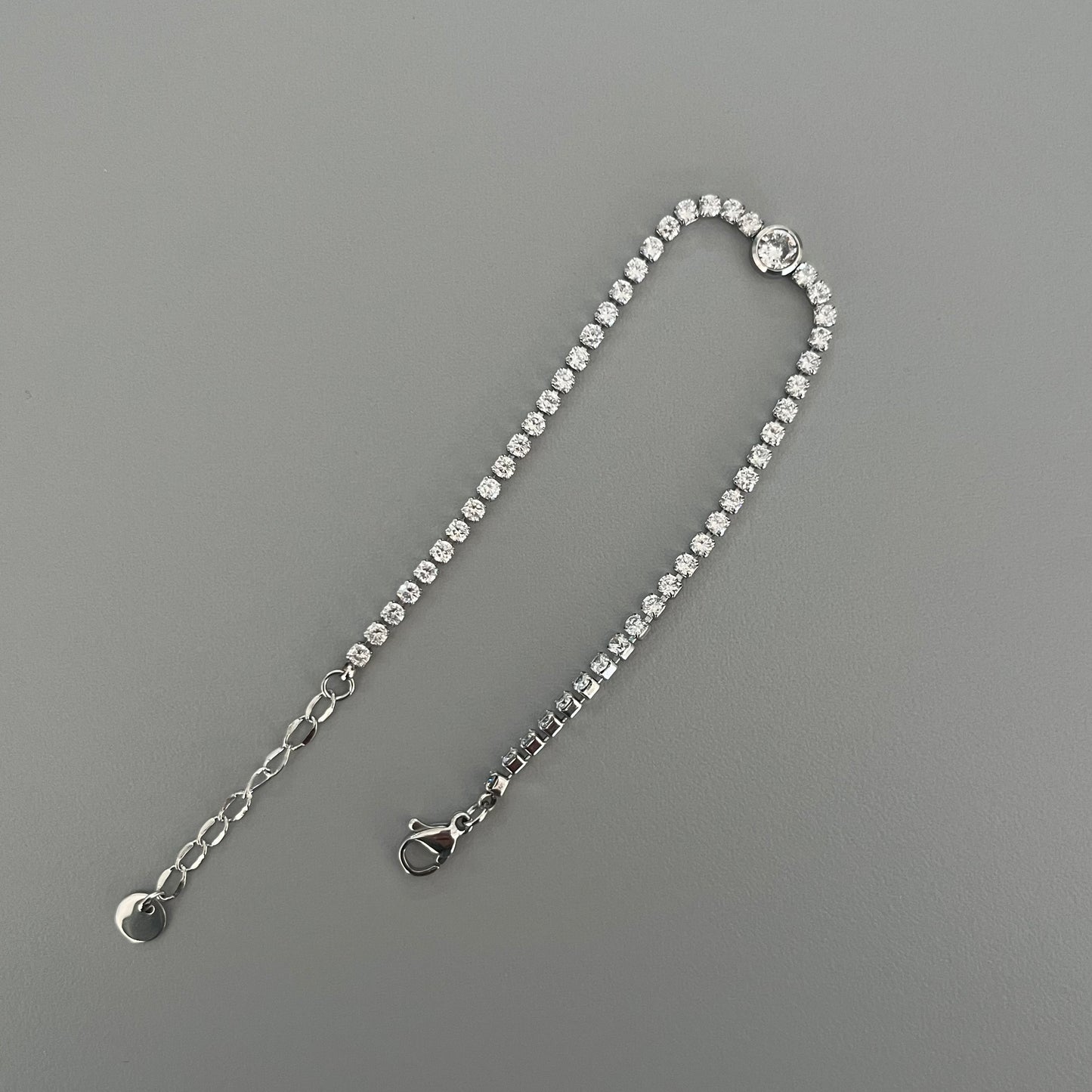 Pulsera zirconias círculo
