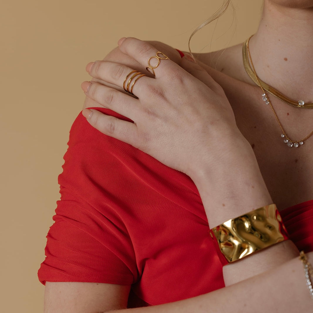 Brazalete chunky textura