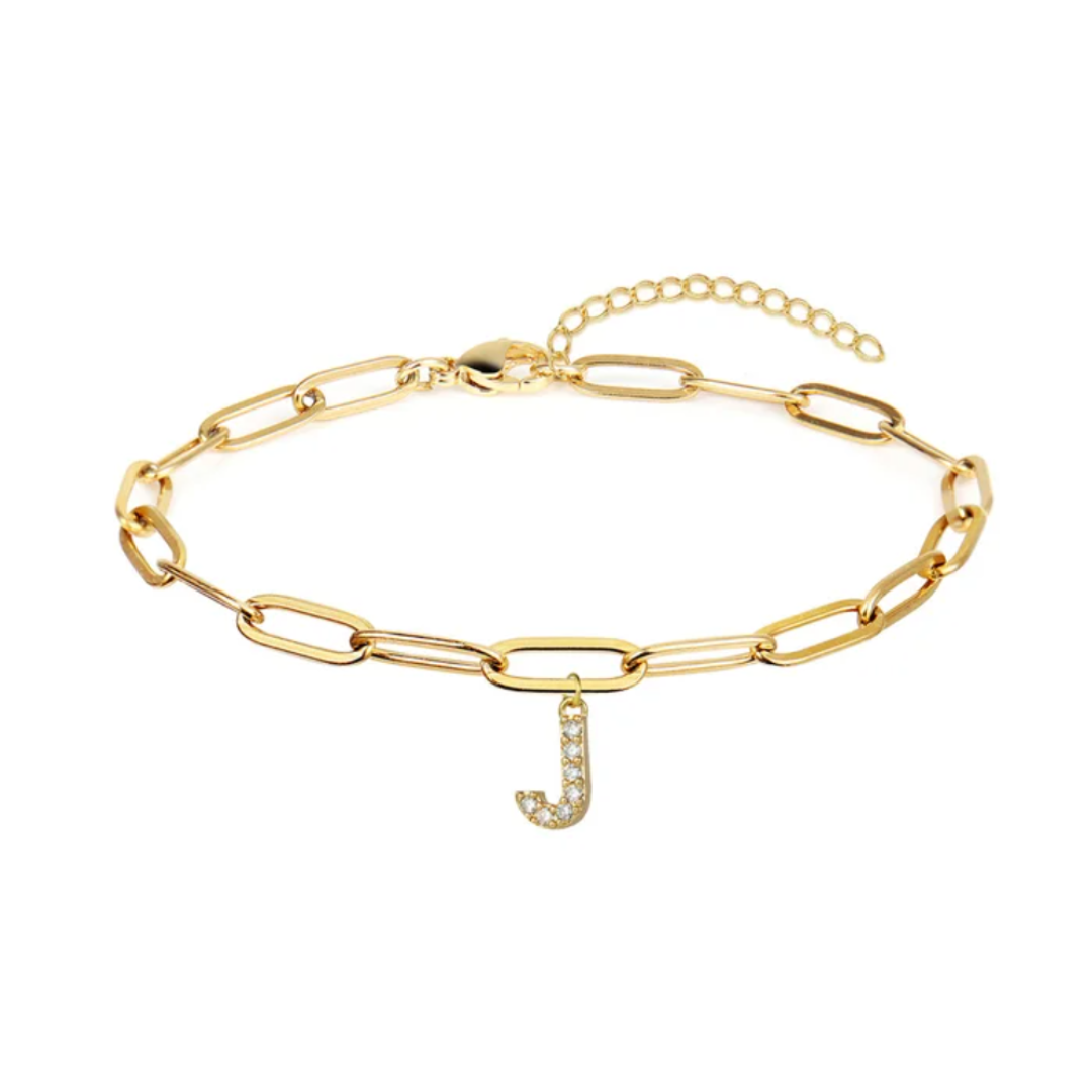 Pulsera eslabones con inicial