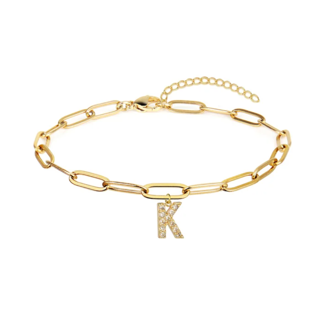 Pulsera eslabones con inicial