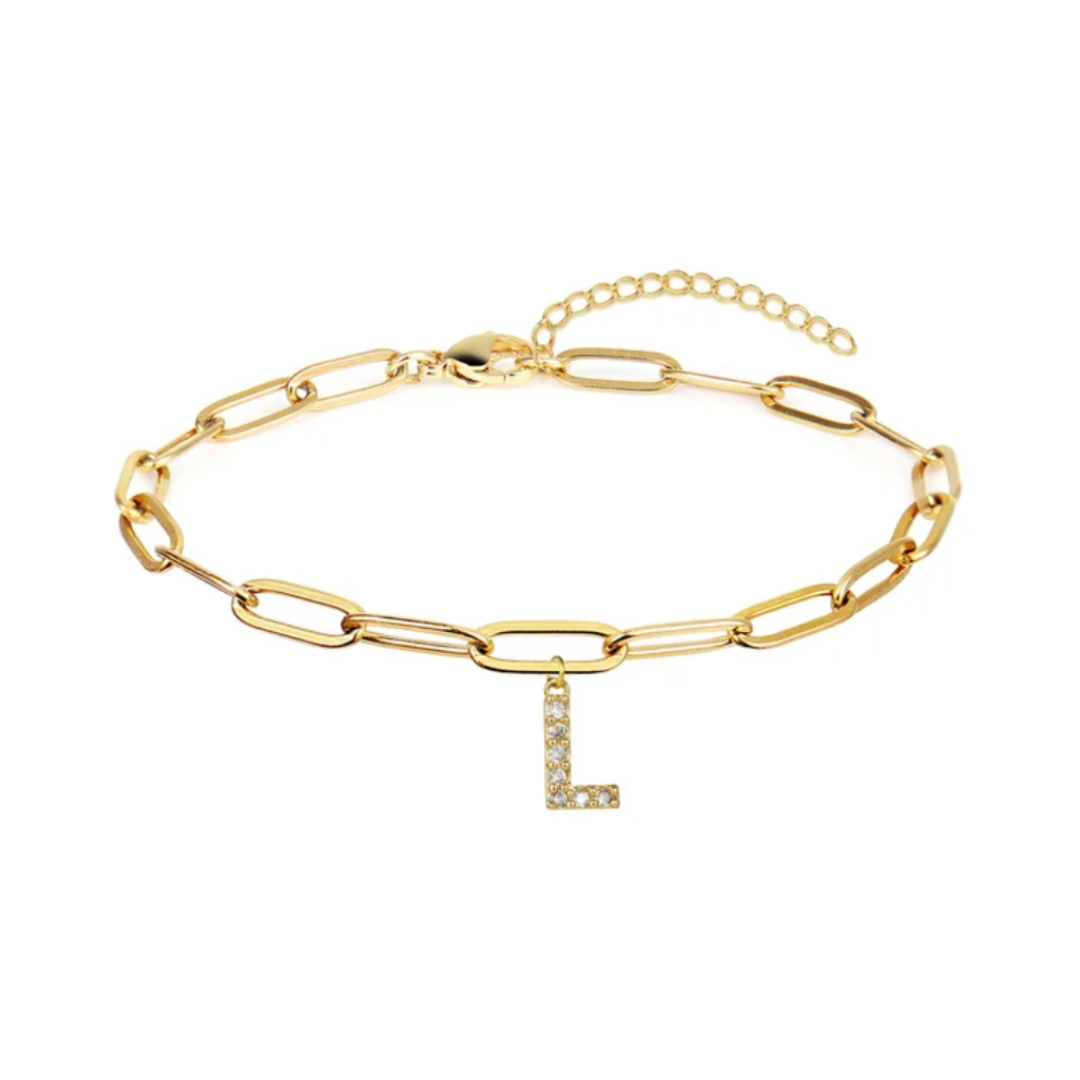 Pulsera eslabones con inicial