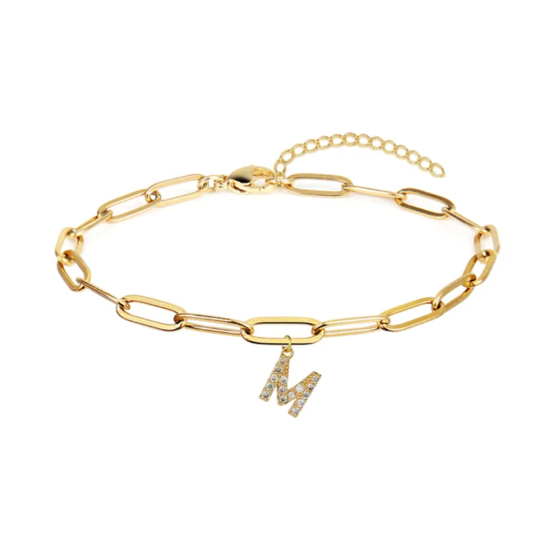 Pulsera eslabones con inicial