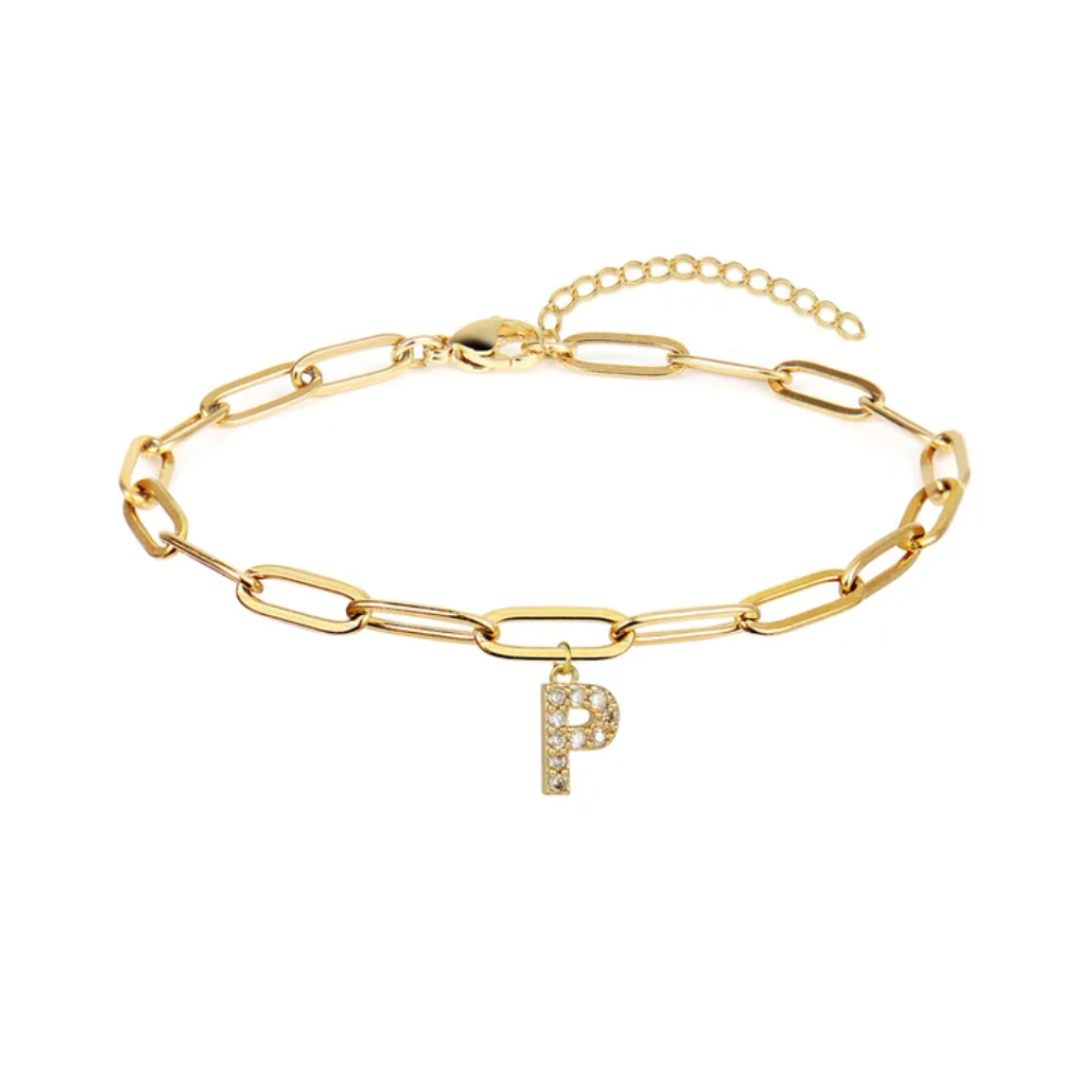 Pulsera eslabones con inicial
