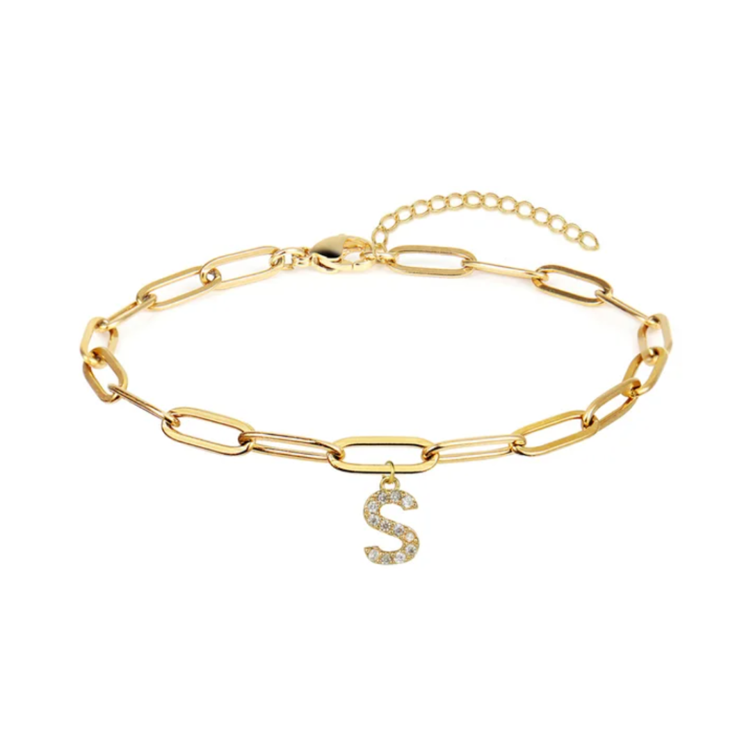 Pulsera eslabones con inicial