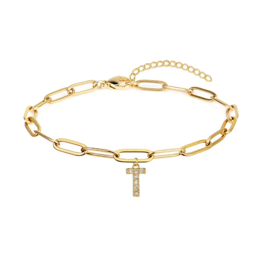 Pulsera eslabones con inicial