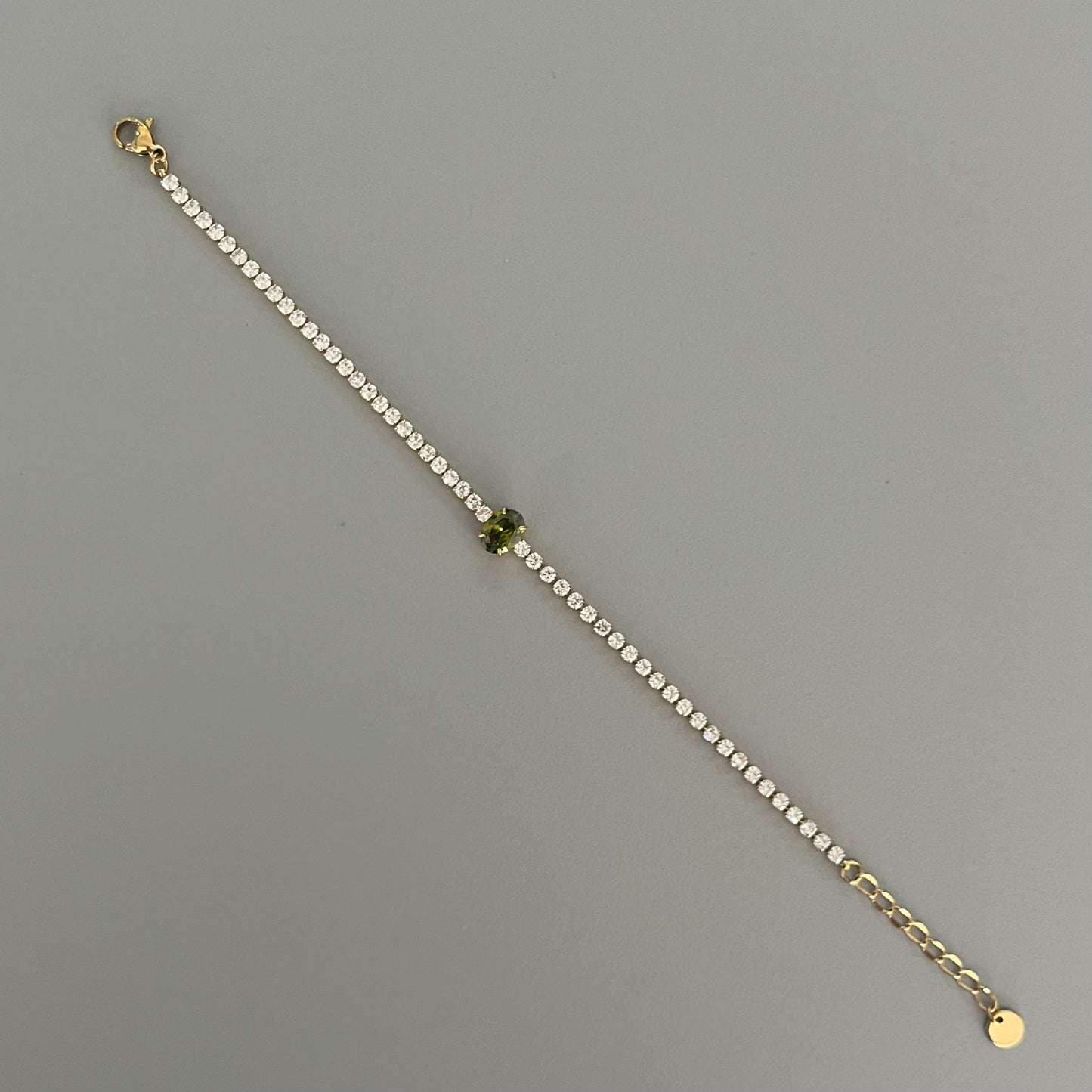 Pulsera óvalo verde