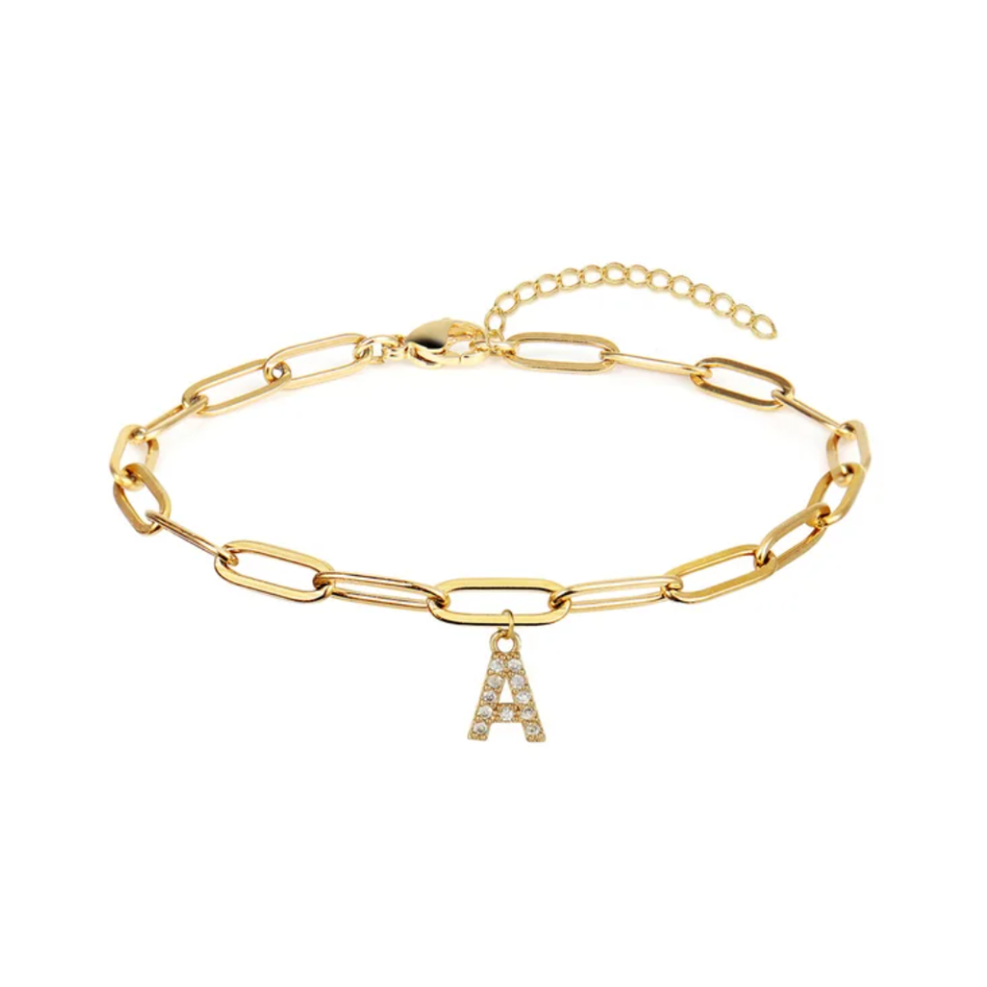 Pulsera eslabones con inicial