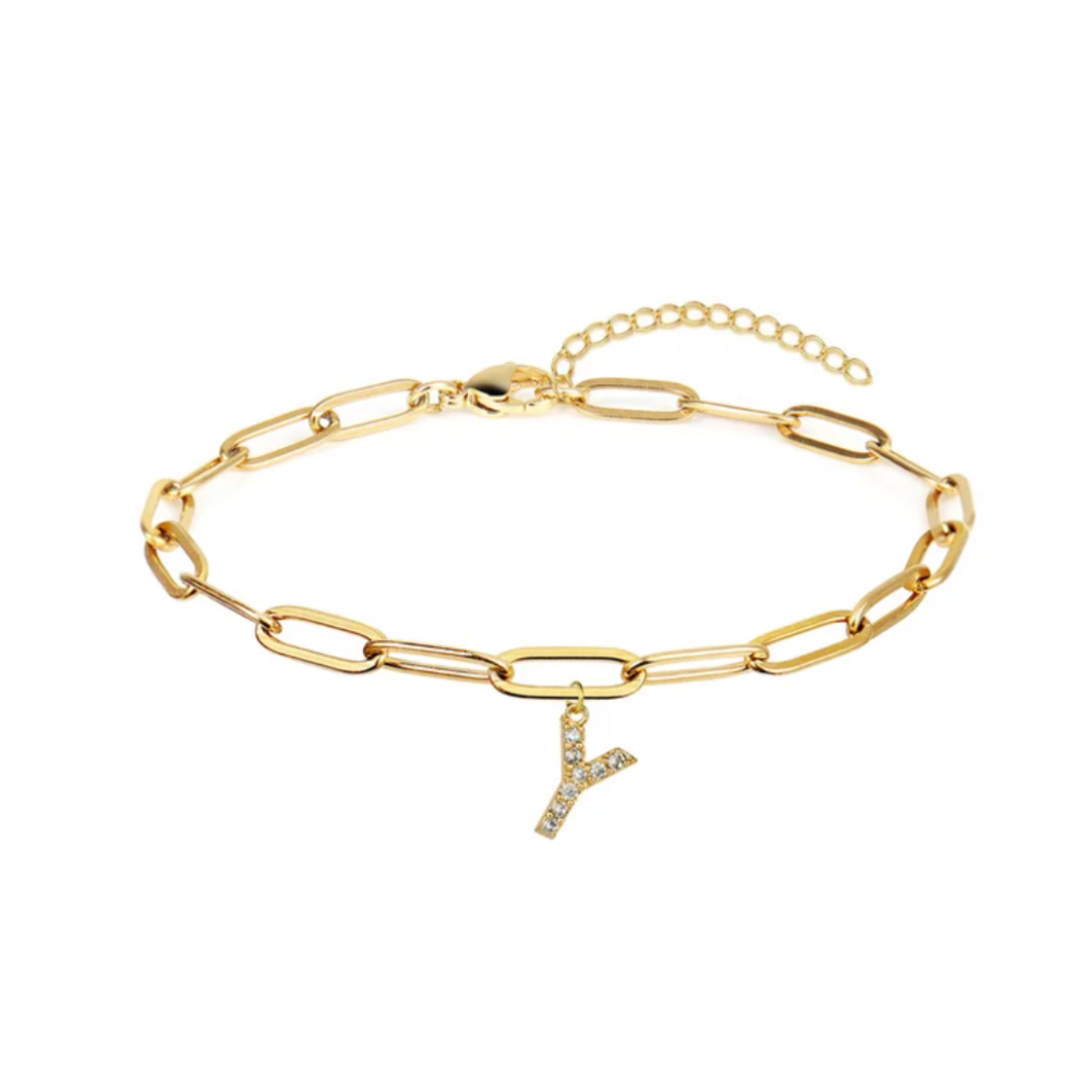 Pulsera eslabones con inicial