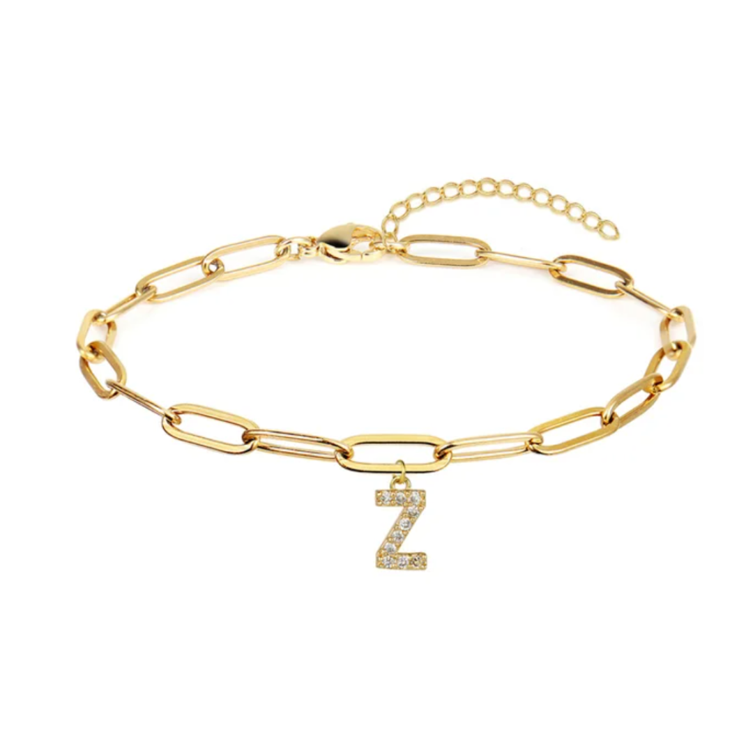 Pulsera eslabones con inicial