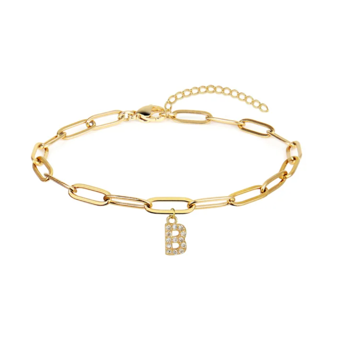 Pulsera eslabones con inicial