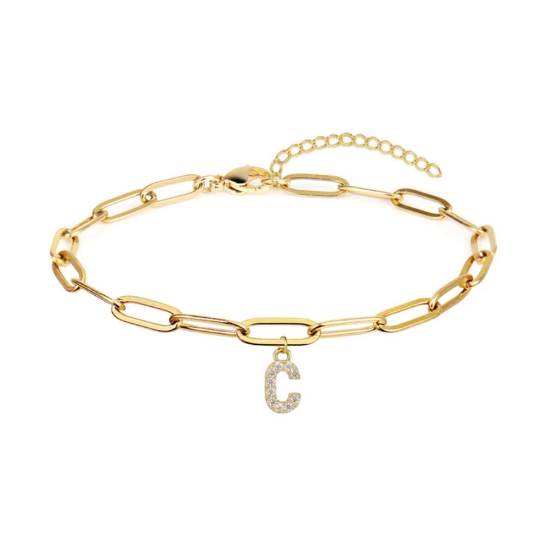 Pulsera eslabones con inicial