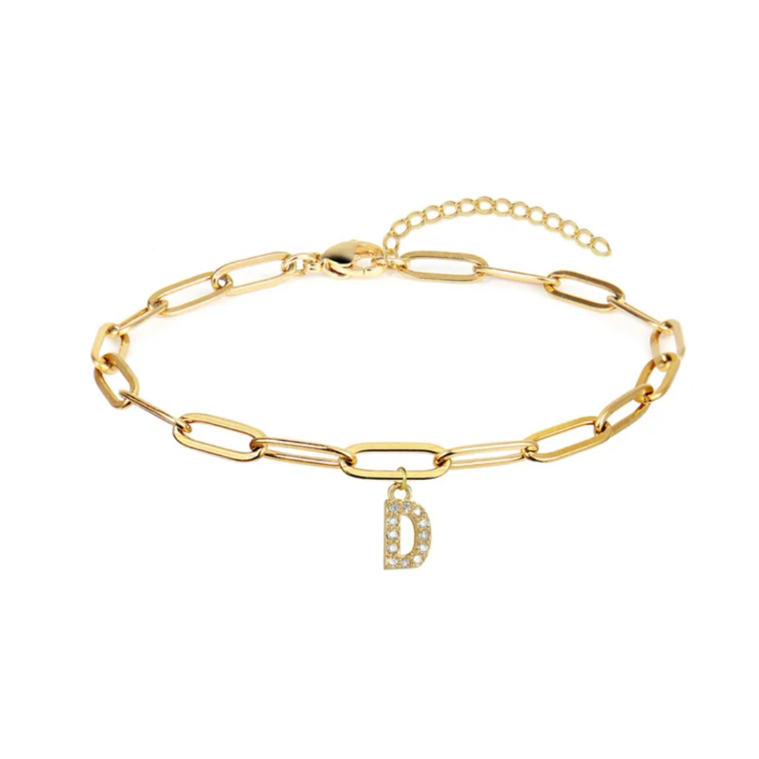 Pulsera eslabones con inicial