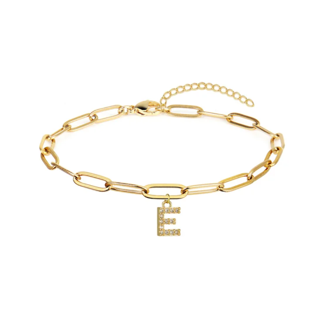 Pulsera eslabones con inicial