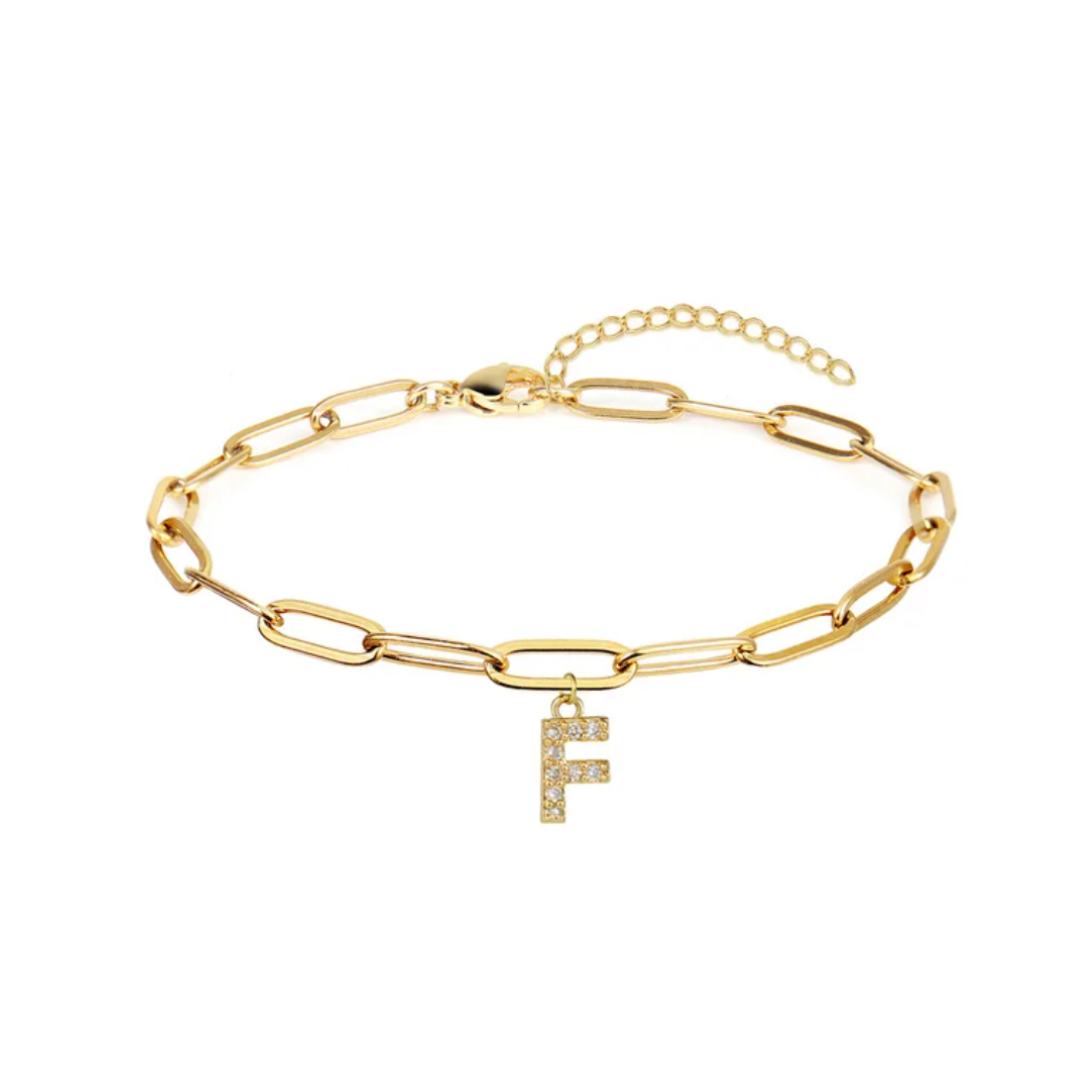 Pulsera eslabones con inicial