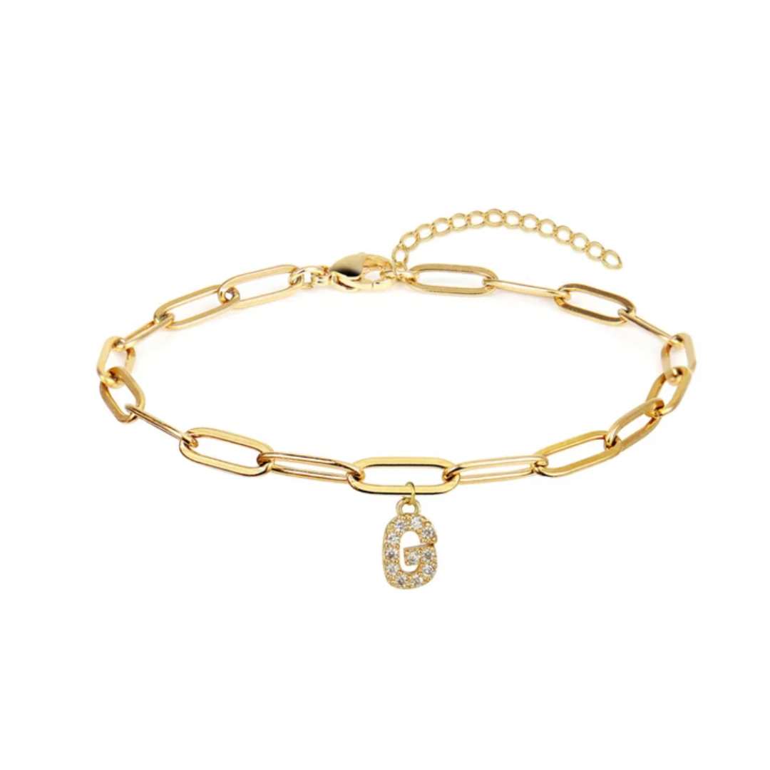 Pulsera eslabones con inicial