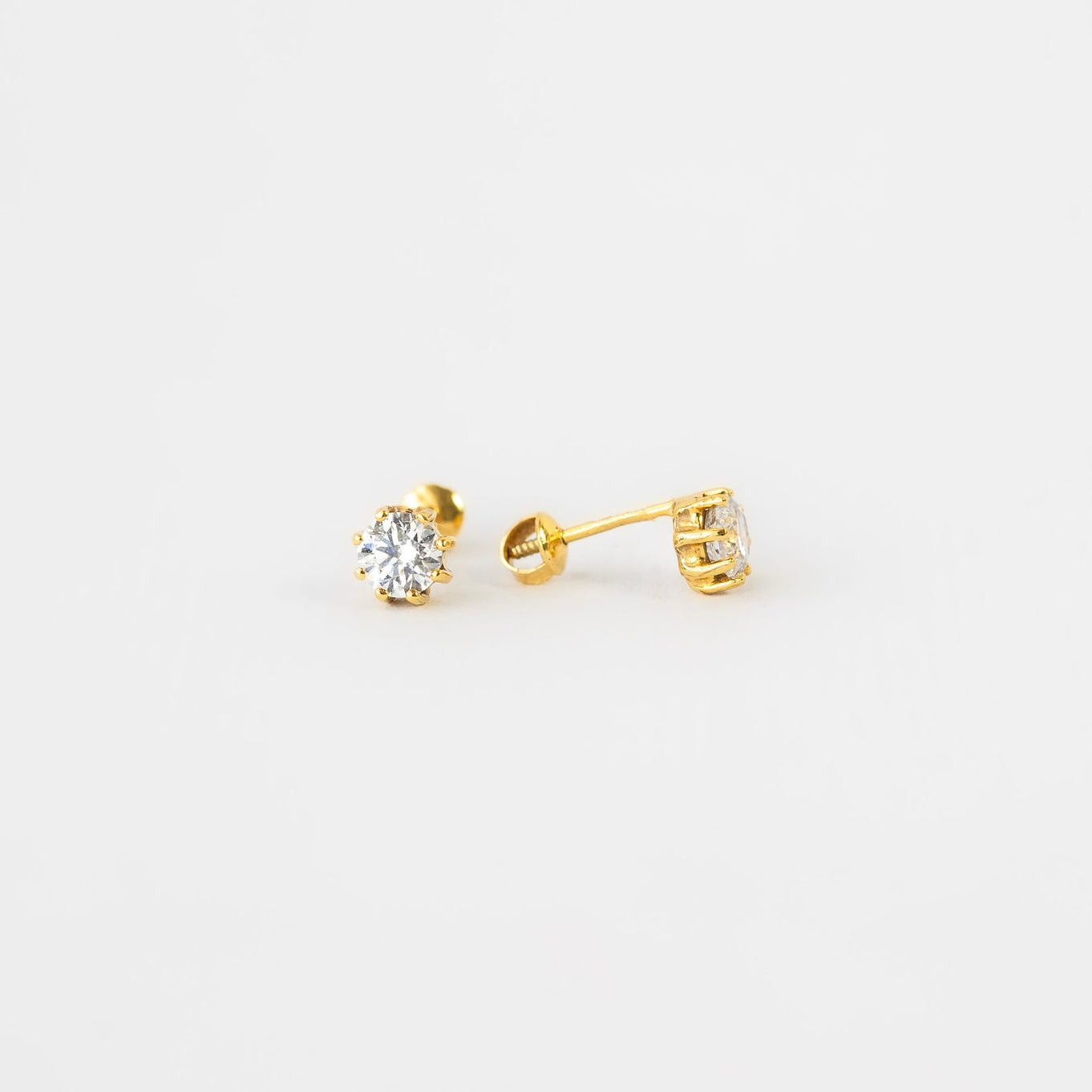 Broquel zirconia mediana oro 14k