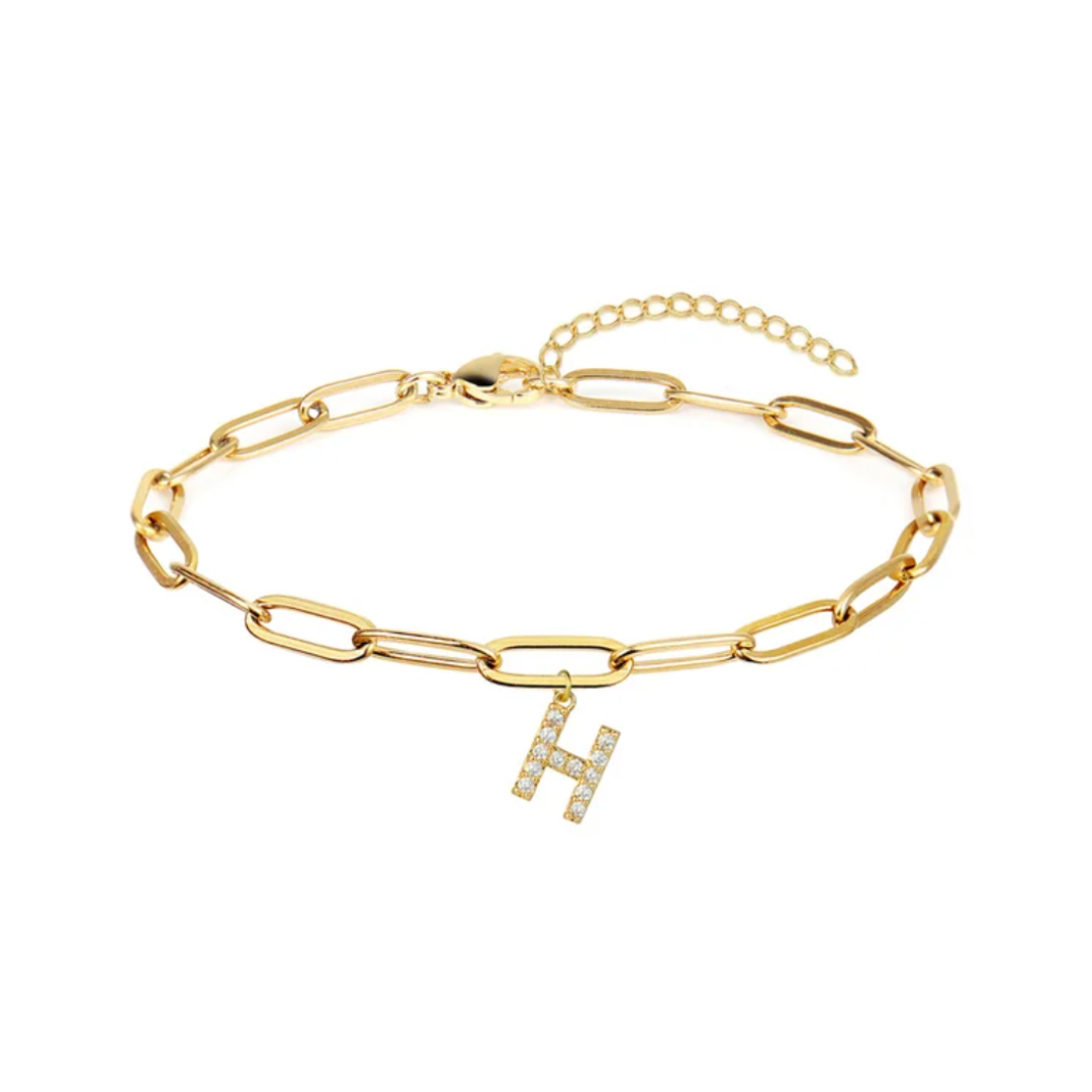Pulsera eslabones con inicial
