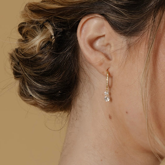 Arracadas con brillos