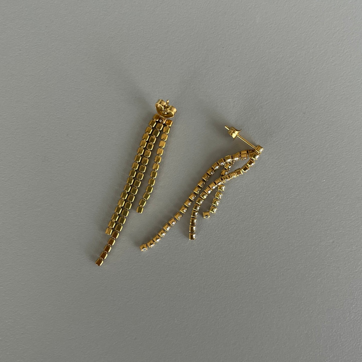 Aretes cascada triple
