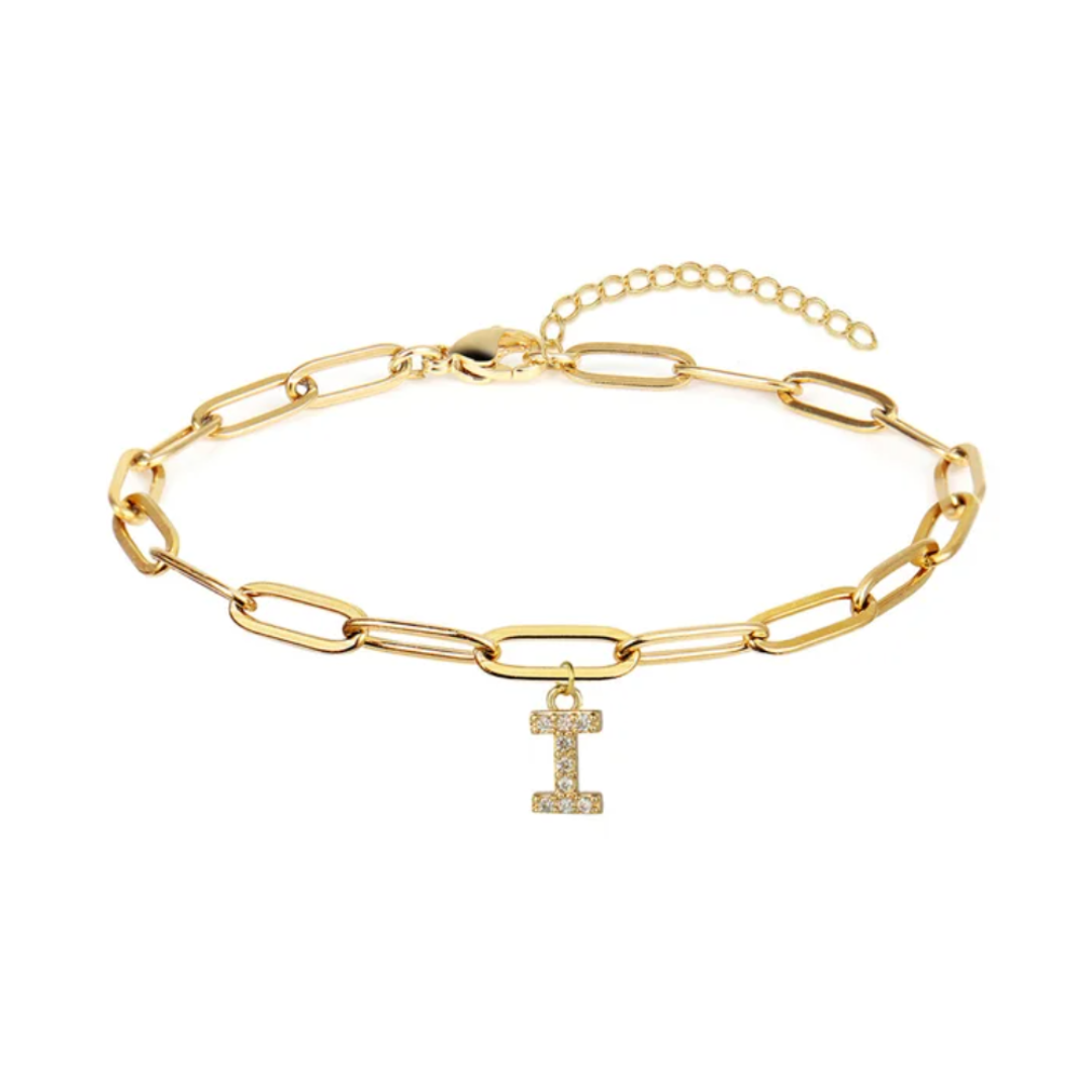 Pulsera eslabones con inicial