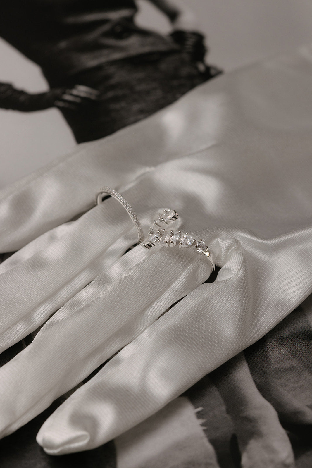 Guantes ivory