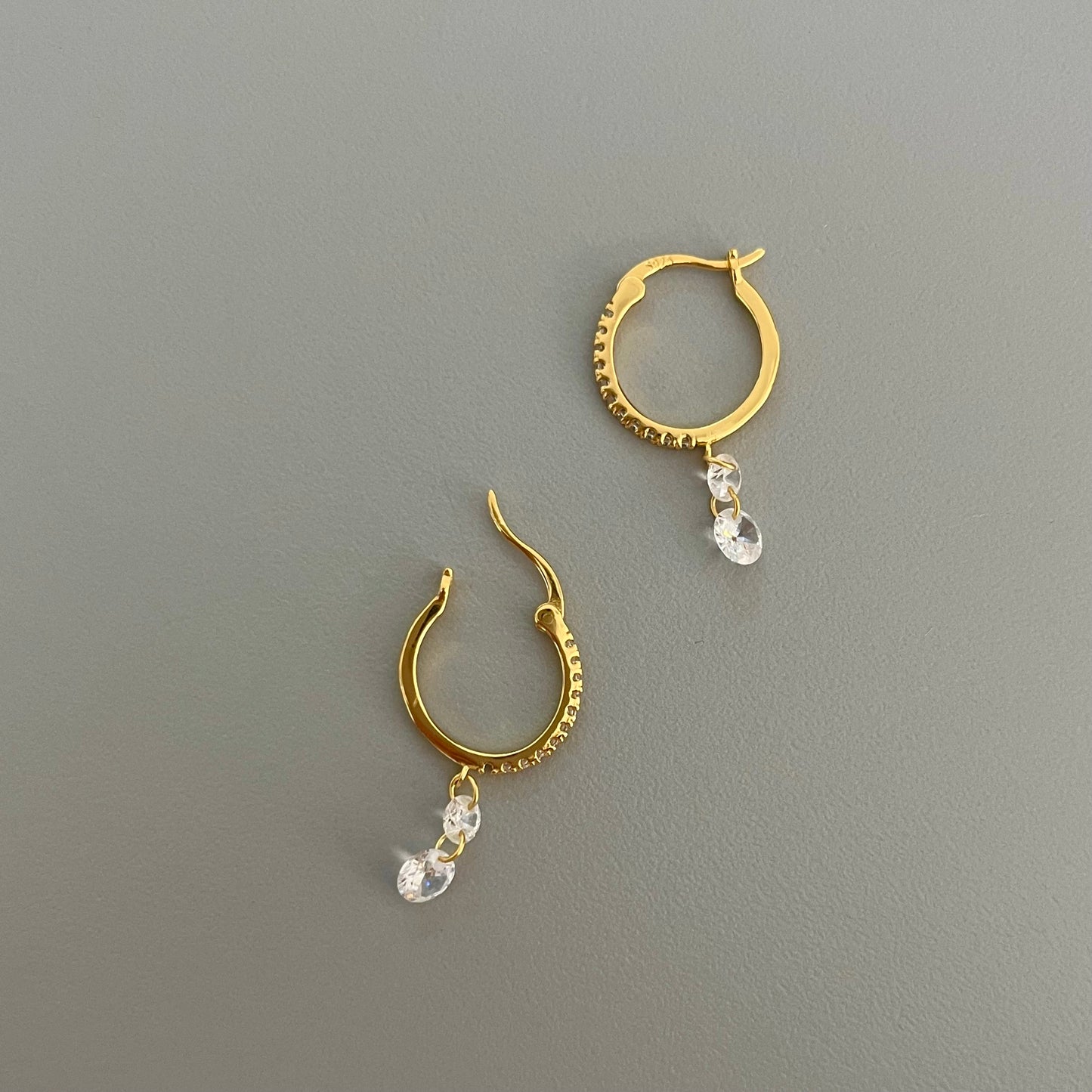 Arracadas con brillos