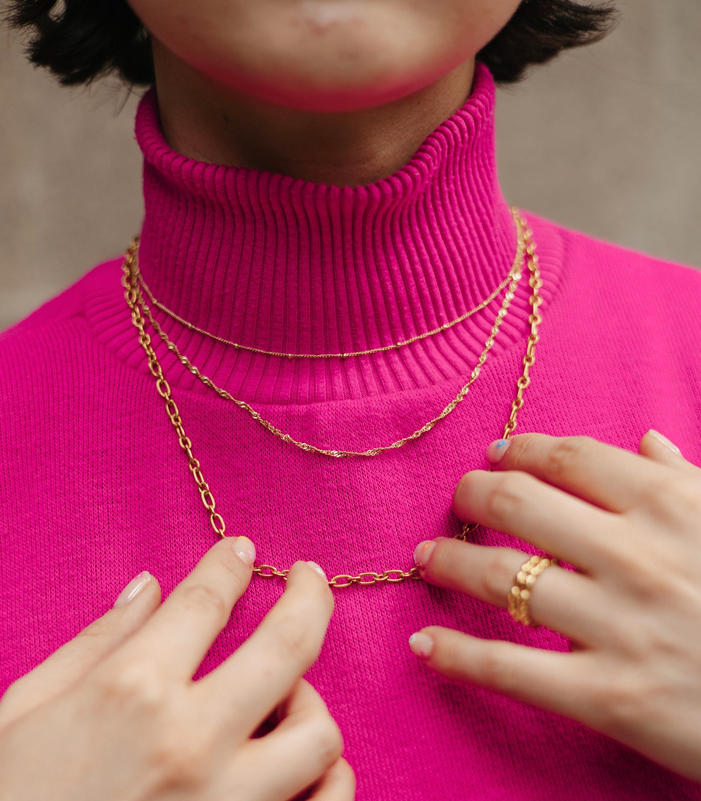 Collar mini eslabones