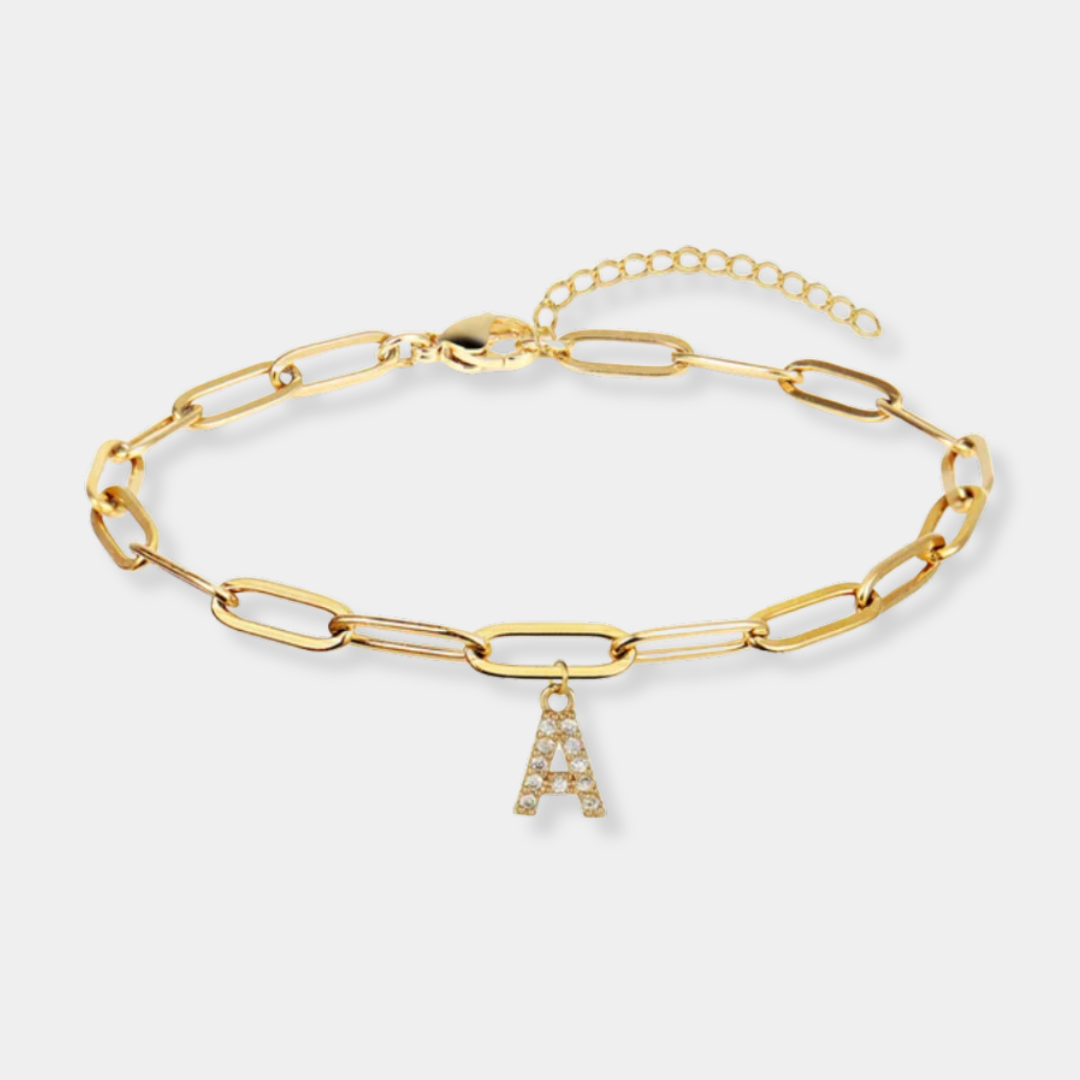 Pulsera eslabones con inicial