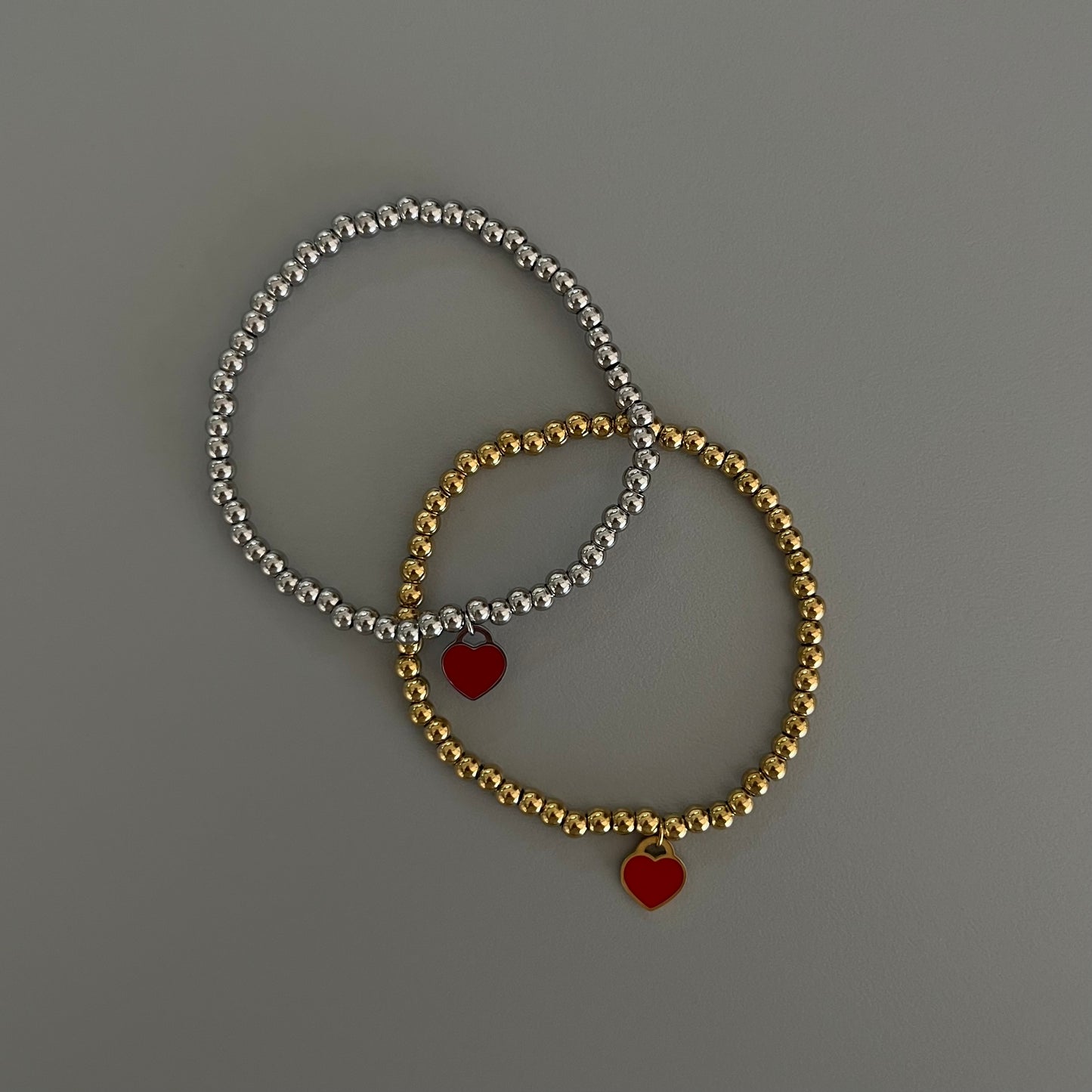 Pulseras corazón esmalte