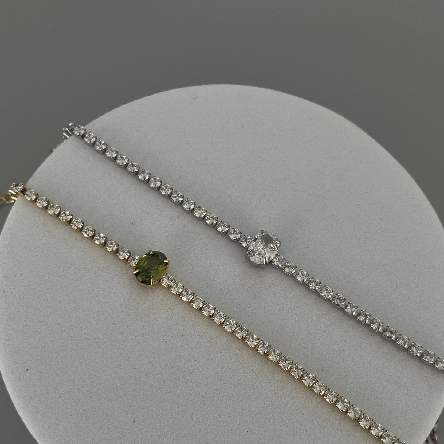 Pulsera óvalo verde