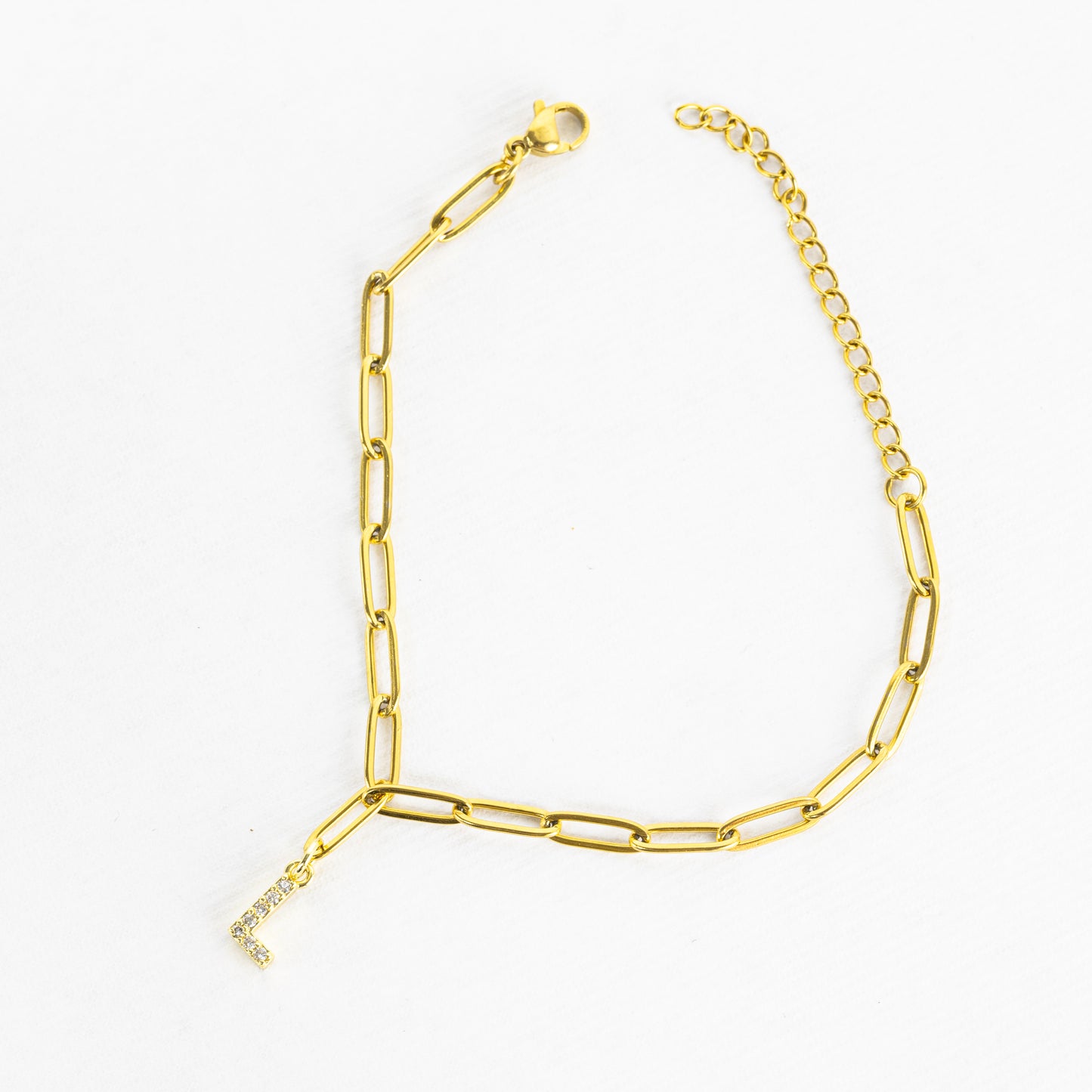 Pulsera eslabones con inicial