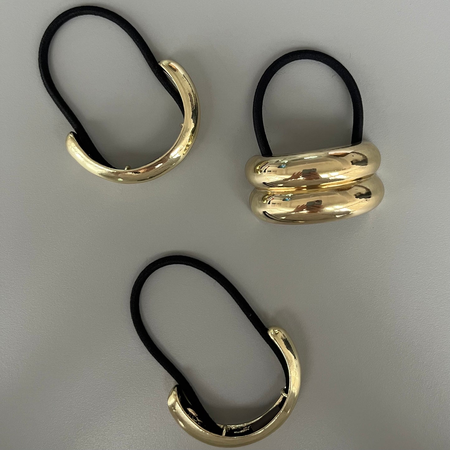Set hair cuffs dorados
