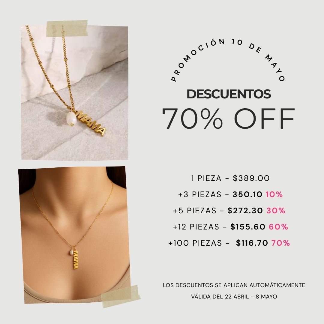 Collar mama con perla
