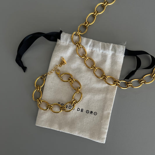 Pulsera cadena oversized