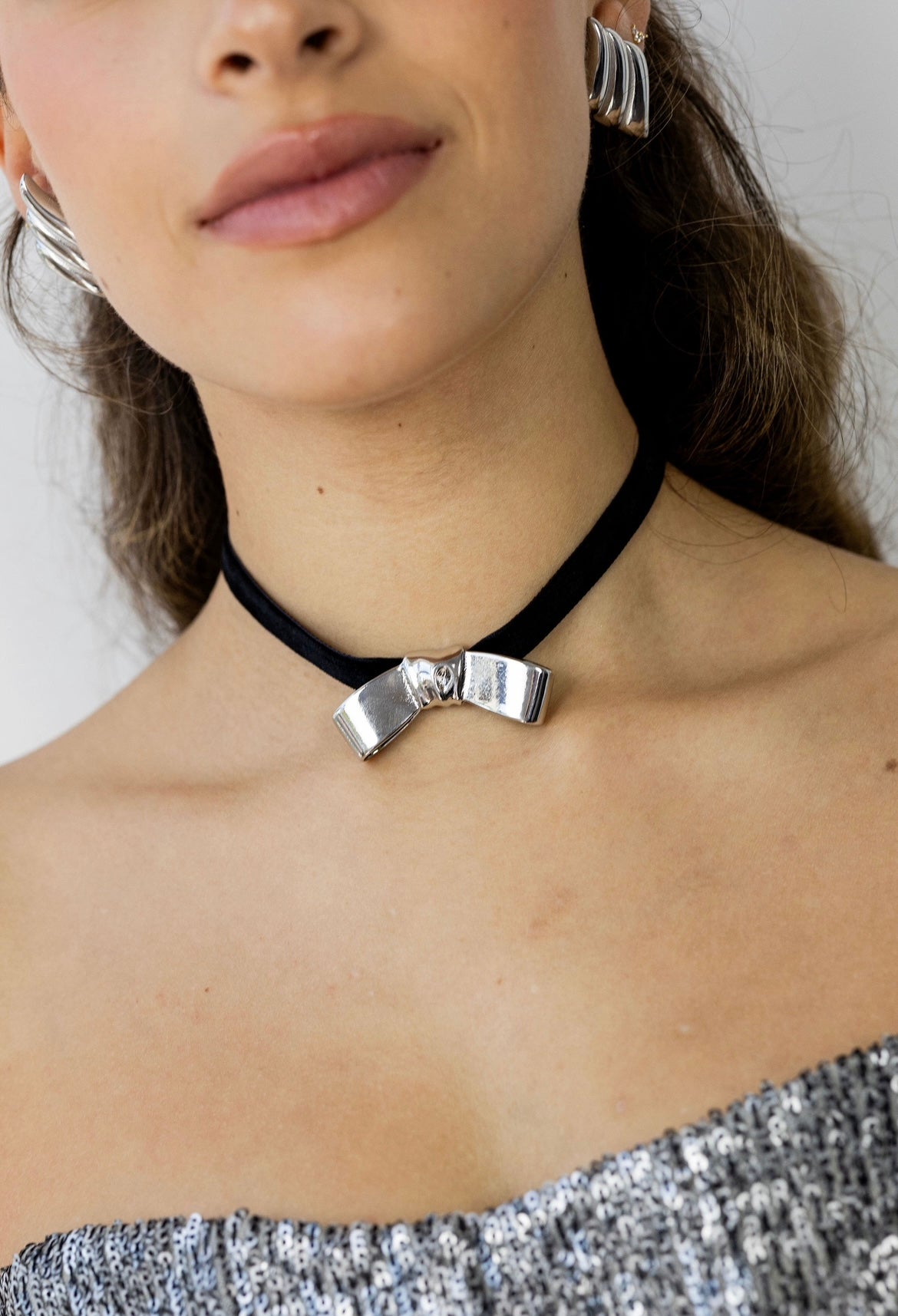 Choker de moño grande