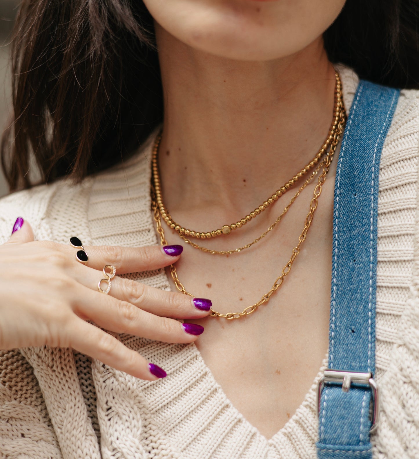 Collar perlas chicas