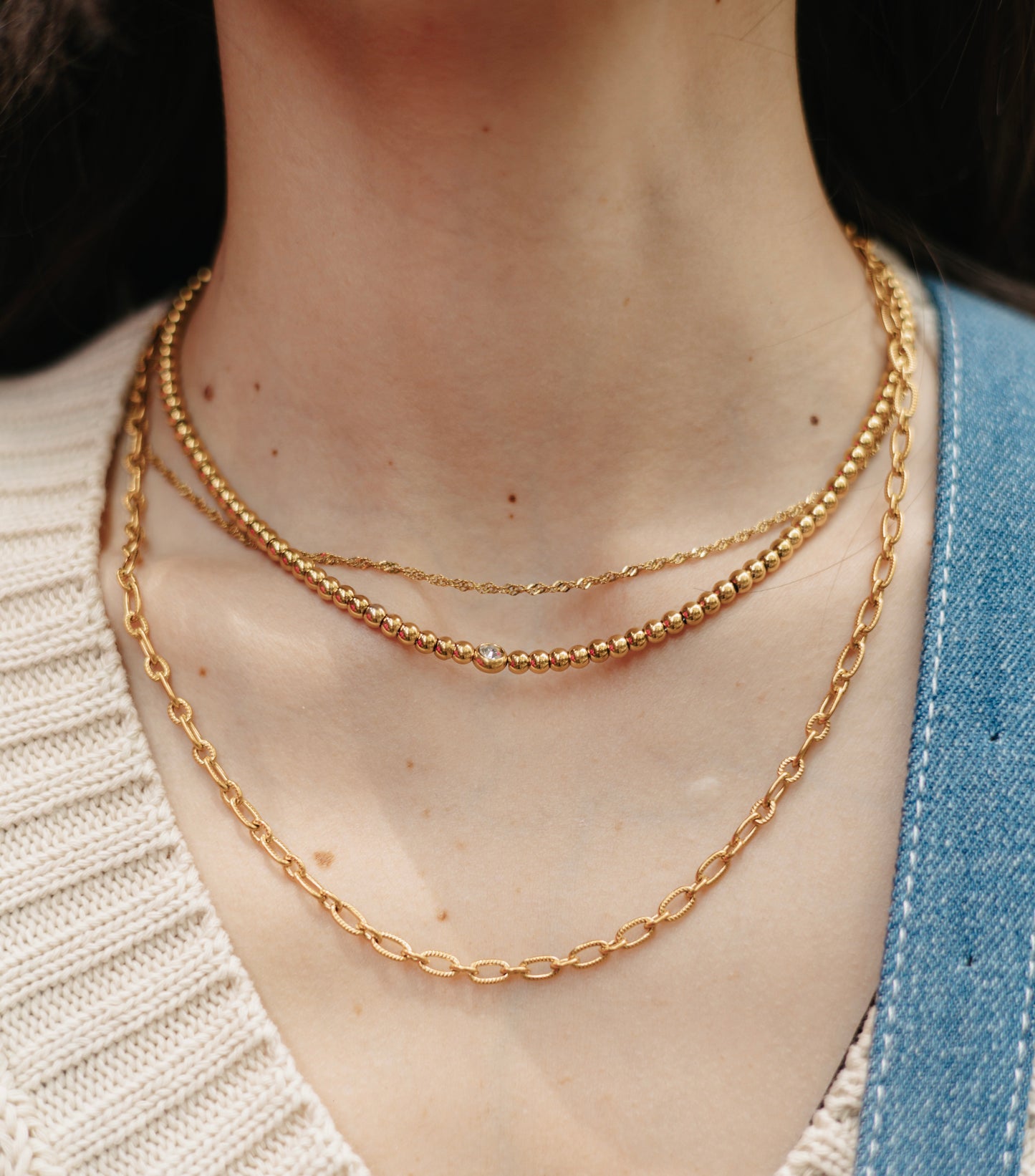 Collar perlas chicas