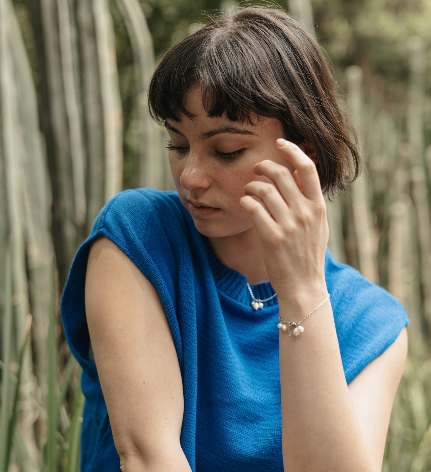 Pulsera perlas ajustables