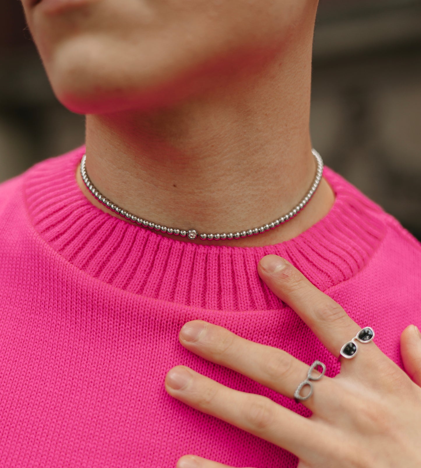 Collar perlas chicas