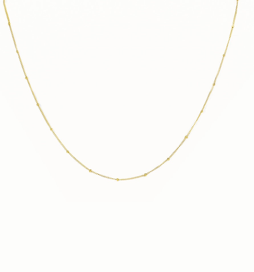 Collar cadena mini bolitas
