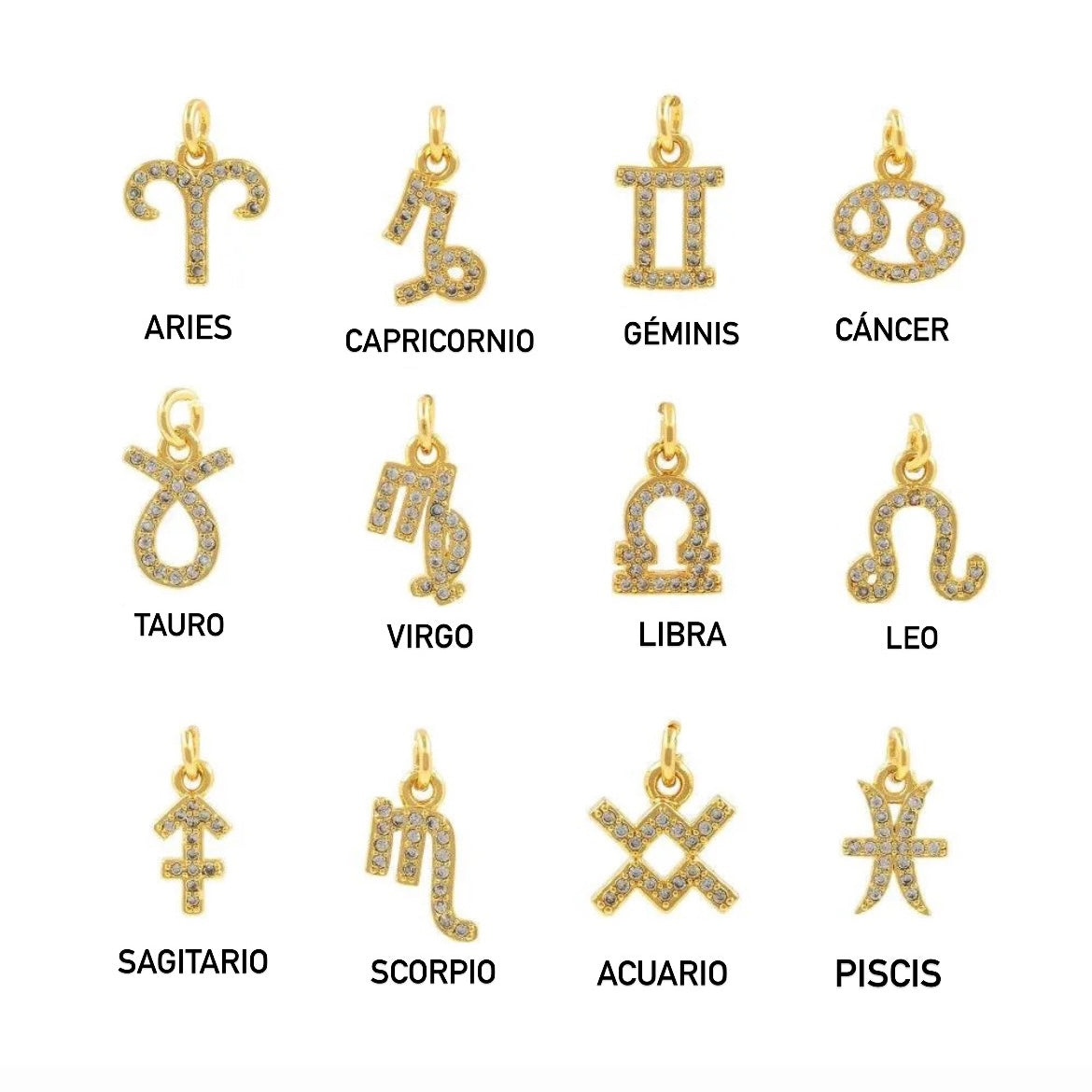 Collar cadena signo Zodiacal