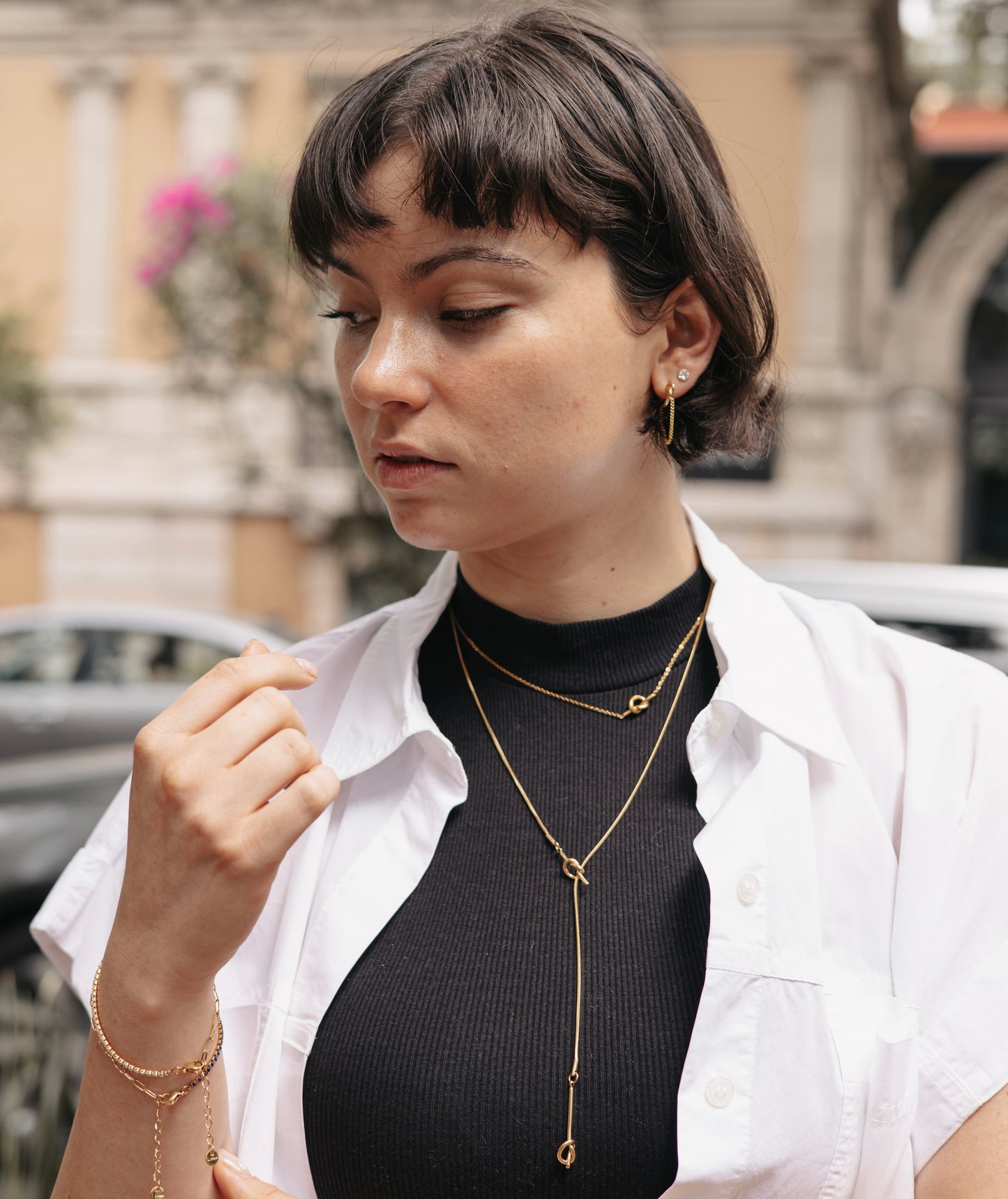Collar nudo largo