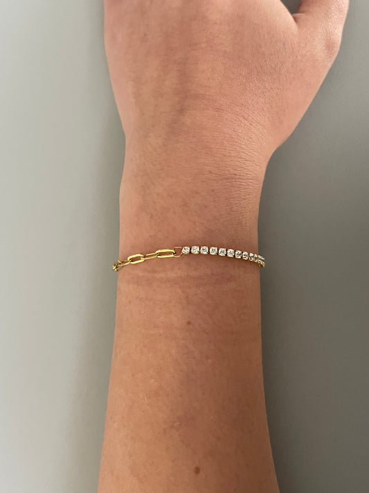 Pulsera mitad zirconias