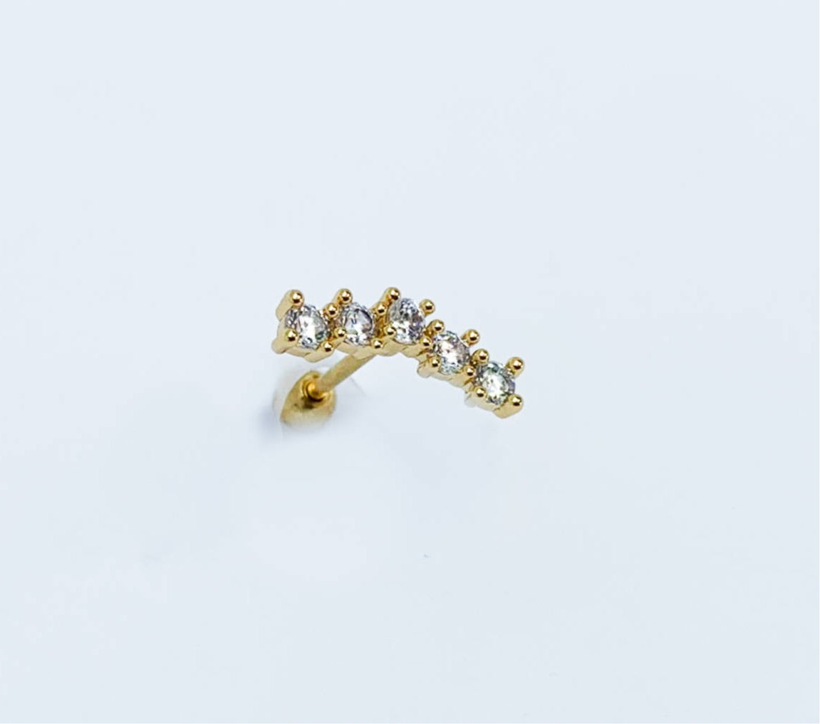 Piercing 5 diamantes
