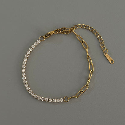 Pulsera mitad zirconias