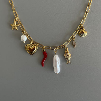 Collar dijes trendy