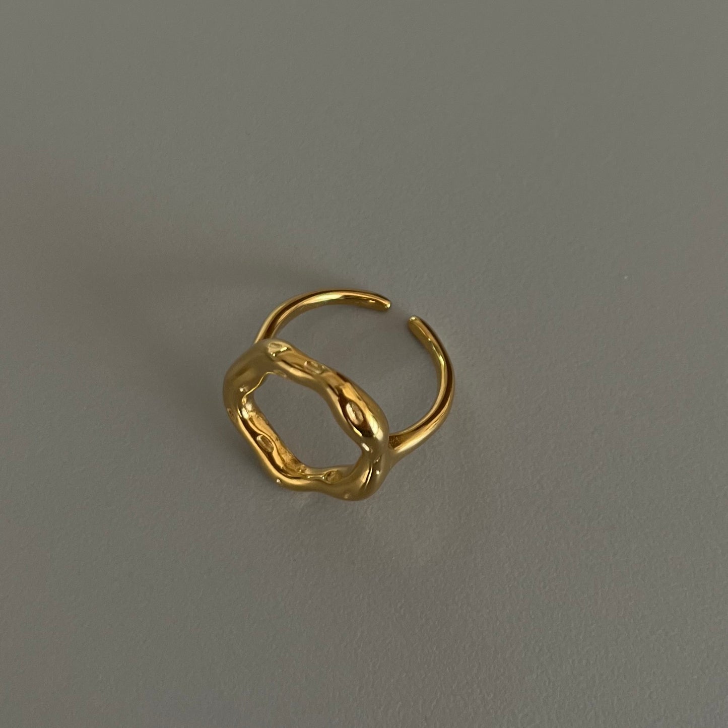 Anillo círculo chunky