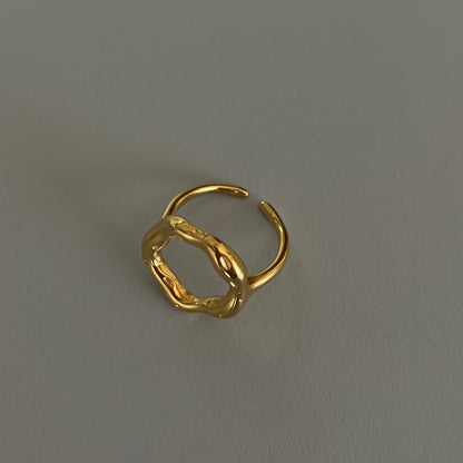 Anillo círculo chunky
