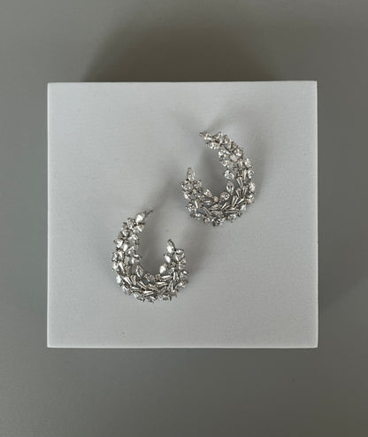 Aretes elegantes luna