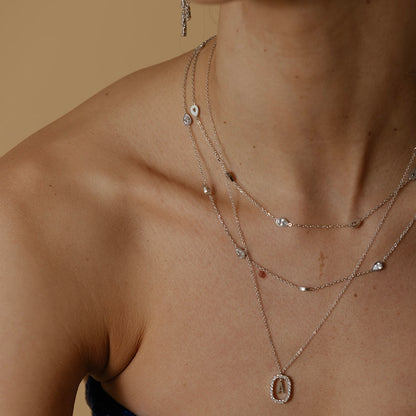 Collar zirconias de gota
